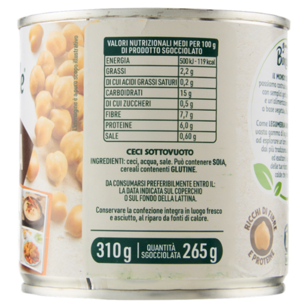 Bonduelle al Vapore Ceci Gustosi e Vellutati 310 g