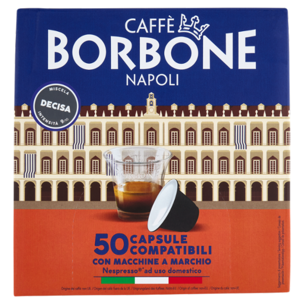 Caffè Borbone Miscela Decisa Capsule Compatibili Nespresso* 50 x 5 g