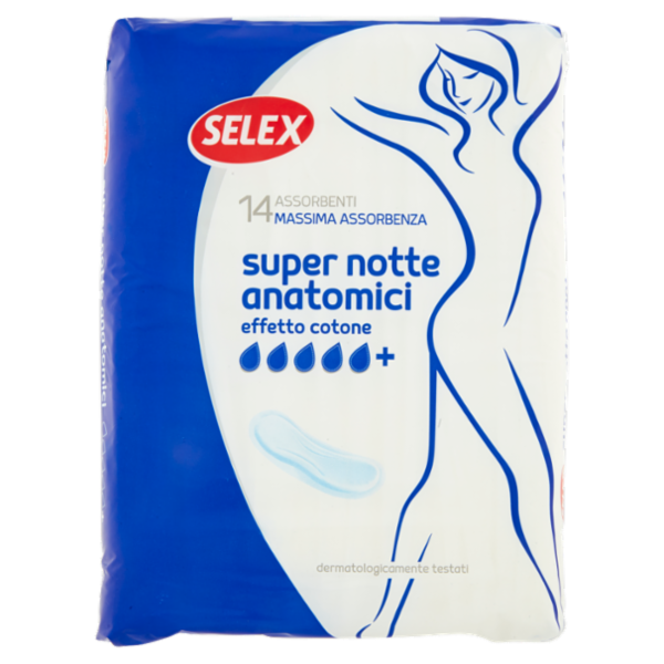 Selex Assorbenti Super Notte Anatomici 14 pezzi