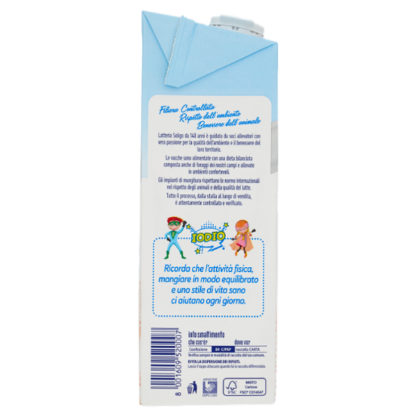 Latteria Soligo Alta Digeribilità Latte Parzialmente Scremato U.H.T. a Lunga Conservazione 1000 ml