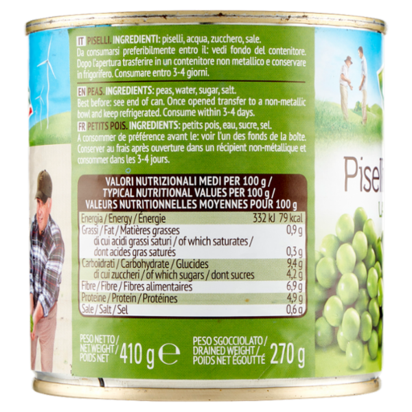 Valfrutta Piselli Medi Italiani 410 g