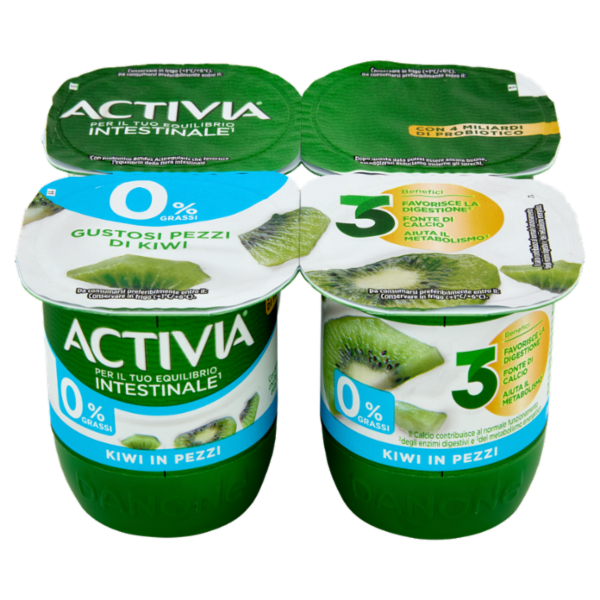 Activia 0% Grassi Kiwi in pezzi 4 x 125 g