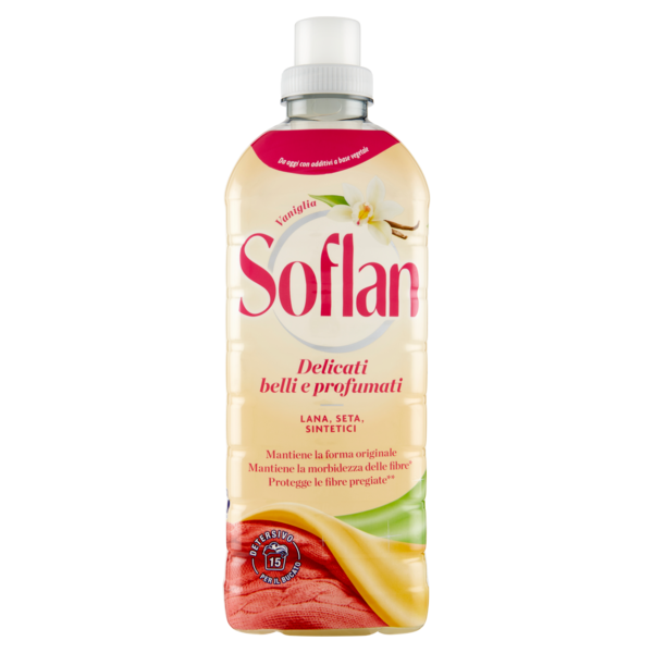 Soflan detersivo liquido Vaniglia per lana, seta, sintetici 900 ml