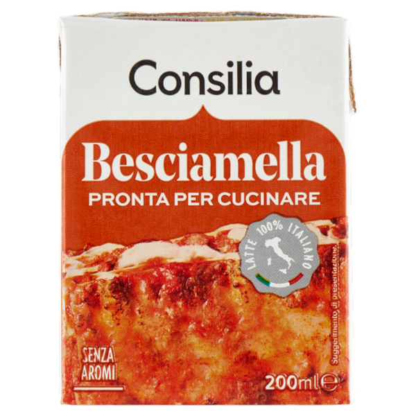 Consilia Besciamella Pronta per Cucinare a Lunga Conservazione 200 ml