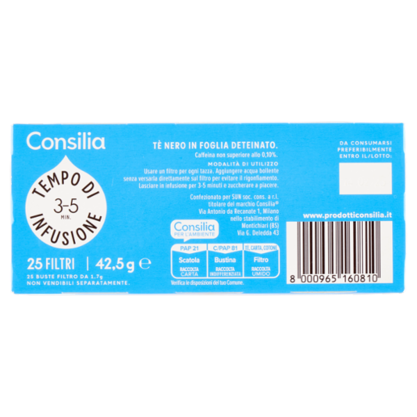Consilia The Deteinato 25 Filtri 42,5 g