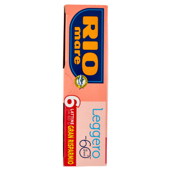 Rio mare Tonno all'Olio Extra Vergine di Oliva Leggero 6 x 60 g