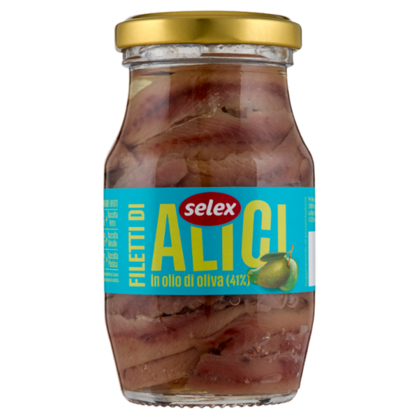 Selex Filetti di Alici in Olio di Oliva 150 g