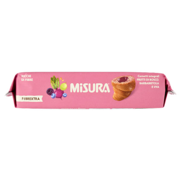 Misura Fibrextra 6 Cornetti Frutti di Bosco Barbabietola e Uva 308 g