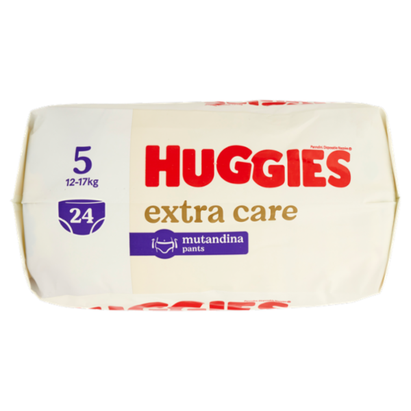 Huggies extra care mutandina 5 12-17 Kg 24 pz