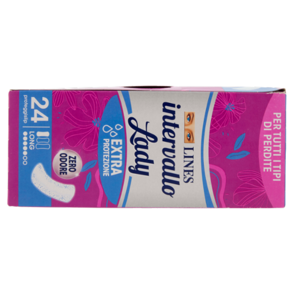 Lines intervallo Lady proteggislip Long Ripiegato Disteso 24 pz