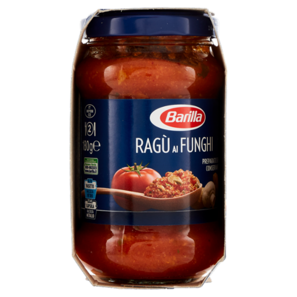 Barilla Sugo Ragù ai Funghi Condimento per Pasta 180gX2