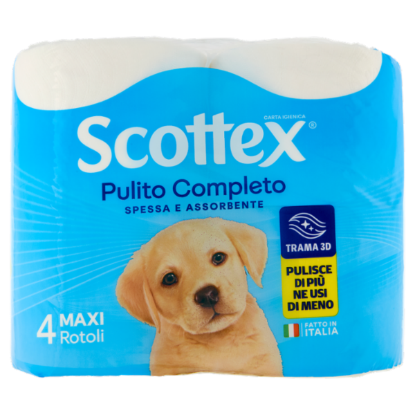 Scottex Pulito Completo Carta Igienica 4 pz