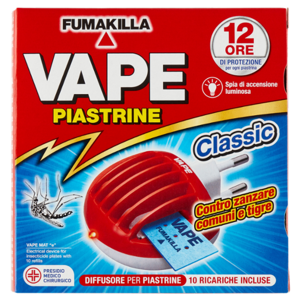 VAPE Elettroemanatore Piastrine Classic + 10 Ricariche