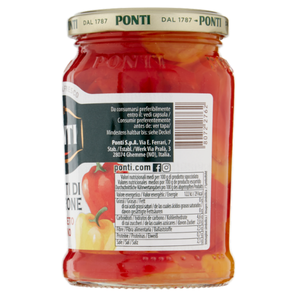 Ponti Filetti di Peperone all'Aceto di Vino 290 g
