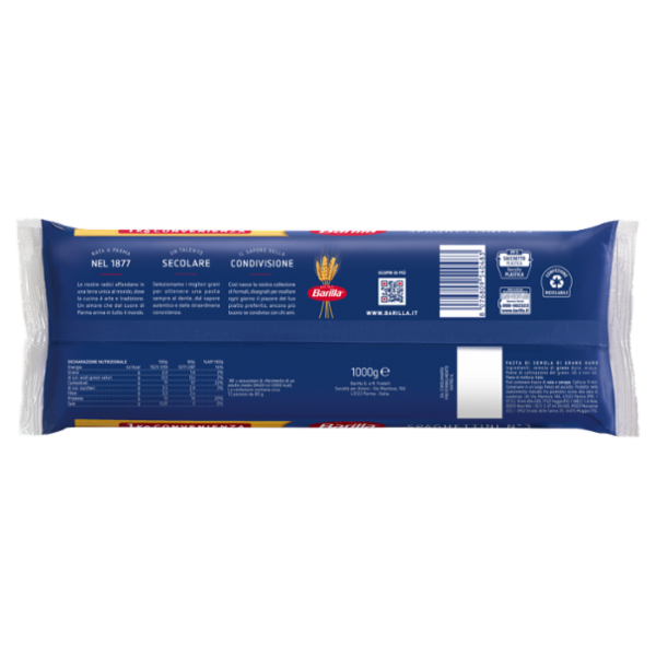 Barilla Pasta Spaghettini n.3 100% grano italiano 1 KgKg