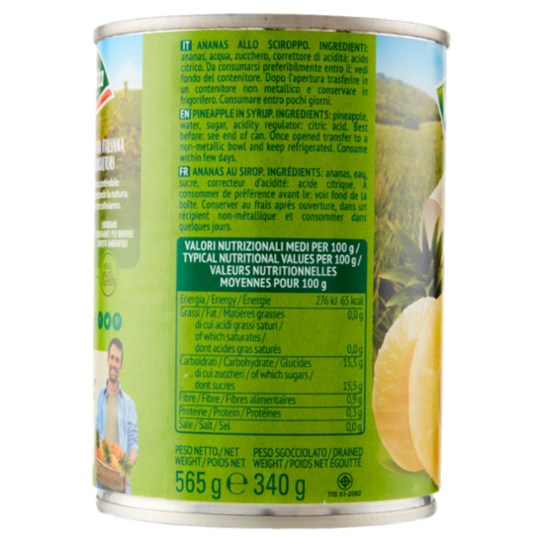 Valfrutta Ananas 565 g