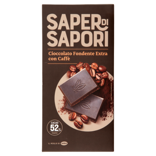 Selex Saper di Sapori Cioccolato Fondente Extra con Caffè 100 g