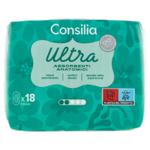 Consilia Assorbenti Ultra Giorno Anatomici 18 Pezzi
