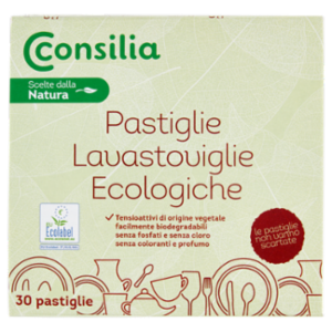 Consilia Detersivo Per Lavastoviglie Pastiglie Tutto In 1 Ecologico 30x18 g