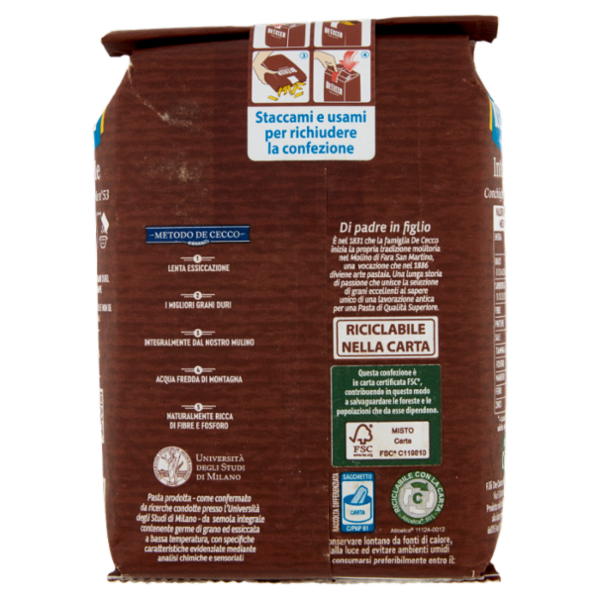 De Cecco Integrale Conchigliette Piccole n° 53 500 g