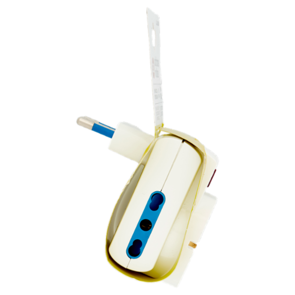Selex Adattatore Multisize Spina 10A + 3 Prese 10-16A con Interruttore di Sicurezza Bianco