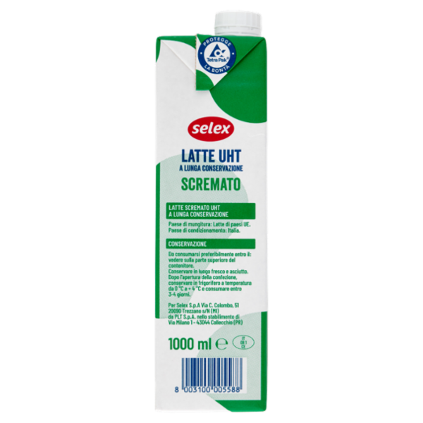 Selex Latte Uht Scremato 1 L