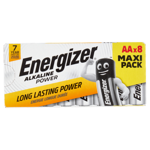 Energizer Alkaline Power AA Stilo 8 pz