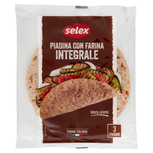 Selex Piadine con Farina Integrale 3x100 g