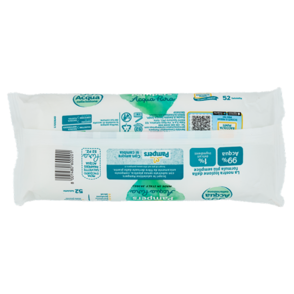 Pampers Acqua Pura Salviette 52 pz