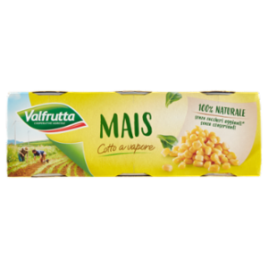 Valfrutta Mais Cotto a Vapore 3 x 326 g