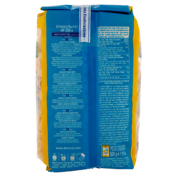 De Cecco Gnocchetti di Zita n°37 500 g