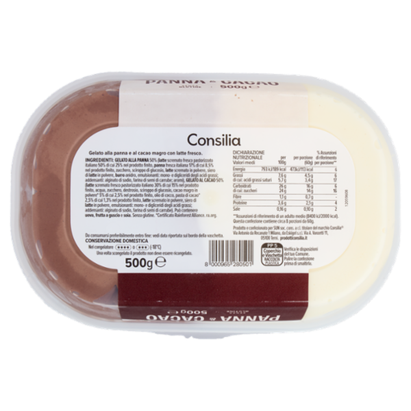 Consilia Gelato Panna e Cacao 500 g