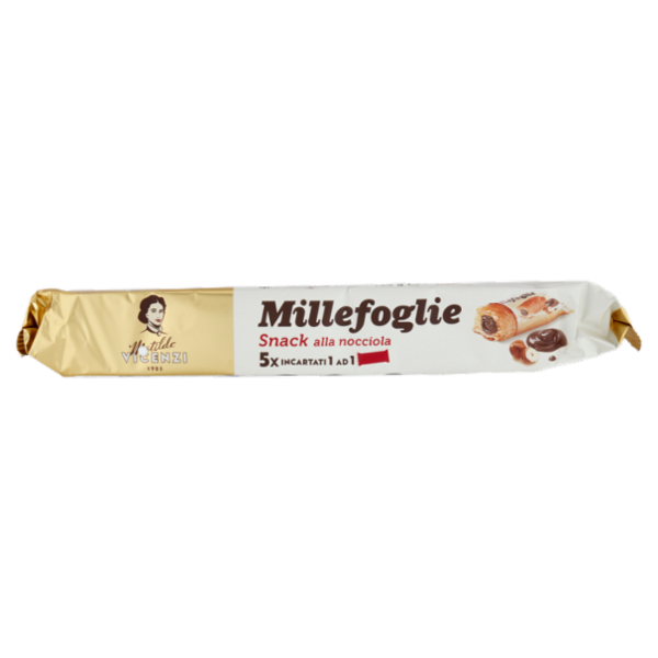 Matilde Vicenzi Millefoglie Snack alla nocciola 5 x 25 g