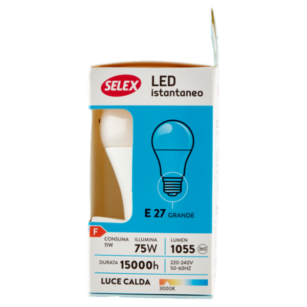 Selex Lampadina Led Goccia E27 11W Luce Calda