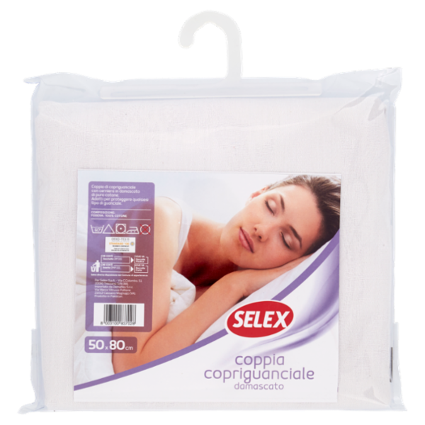 Selex Copriguanciale Damascato 2 pezzi