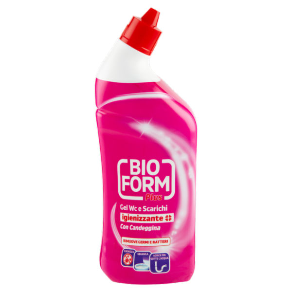 Bioform Plus Gel Wc e Scarichi igienizzante con Candeggina 750 ml