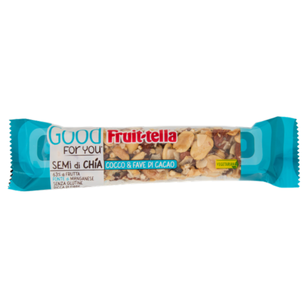 Fruit-tella Good For You* Semi di Chia Cocco & Fave di Cacao 36 g