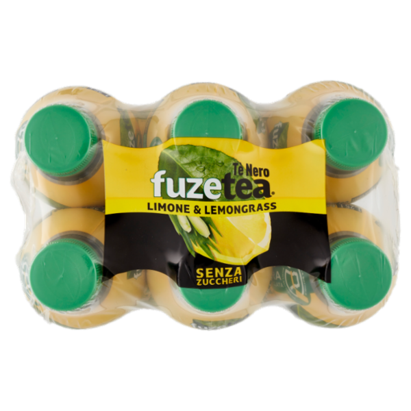 FUZE TEA Senza Zuccheri, Tè Nero Limone con una nota di Lemongrass PET 6 x 1,25L