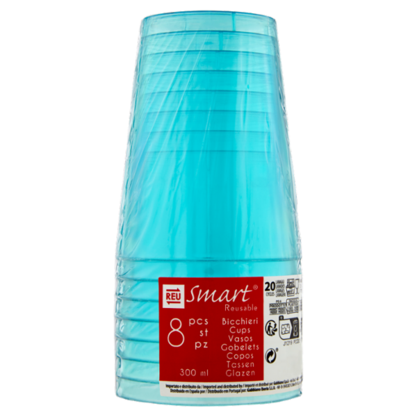 Smart Reusable Bicchieri 8 pz