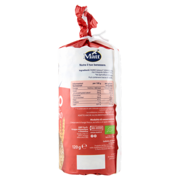 Matt non solo pane le Farro bio 120 g