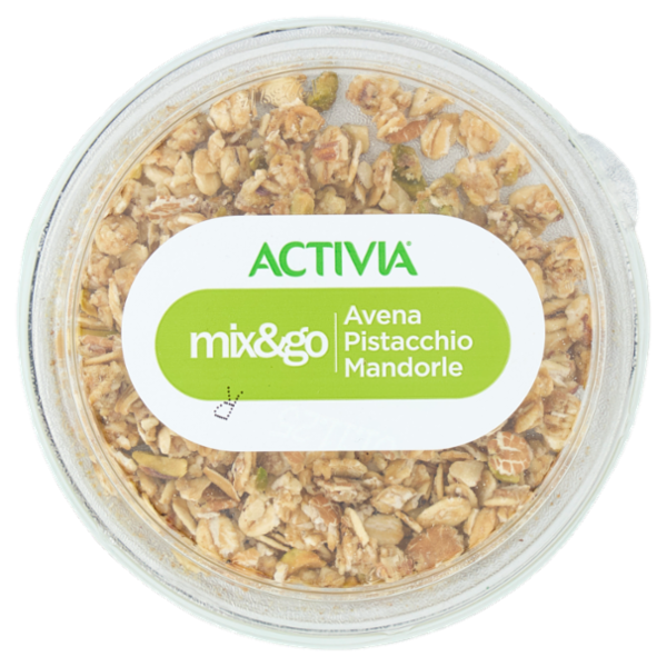 ACTIVIA Mix&Go con Probiotico Bifidus, Yogurt con Avena, Pistacchio e Mandorle, 170g