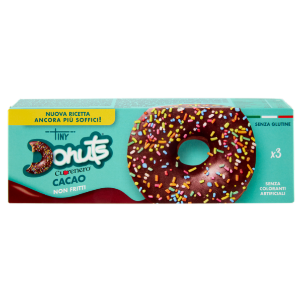 Cuorenero Tiny Donuts Cacao 3 x 37 g