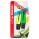 STABILO Boss Original evidenziatore giallo/verde - blister da 2 pz.
