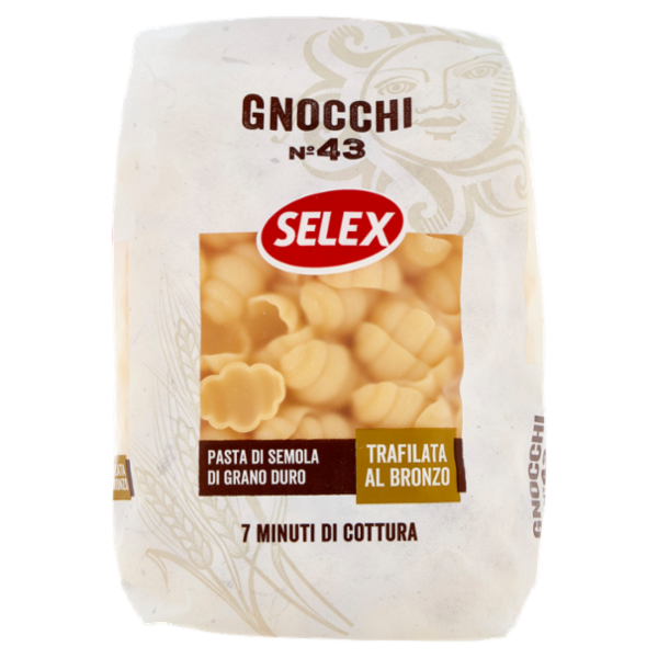 Selex Pasta di Semola Trafilata al Bronzo Gnocchi 500 g