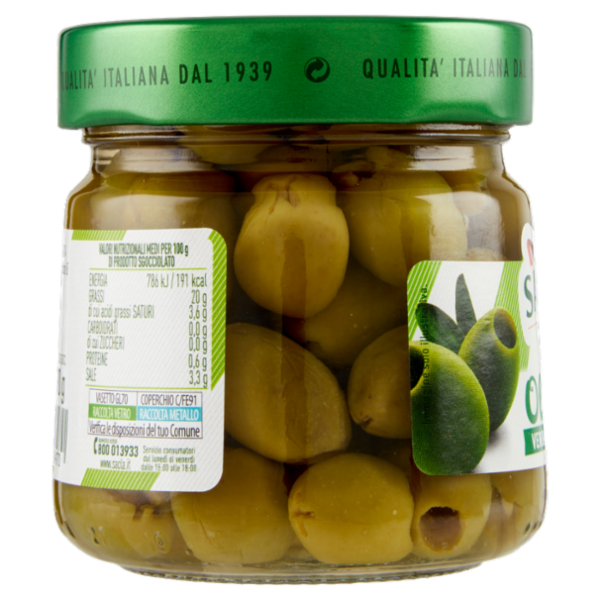 Saclà Bio OlivOlì Verdi Snocciolate 185 g