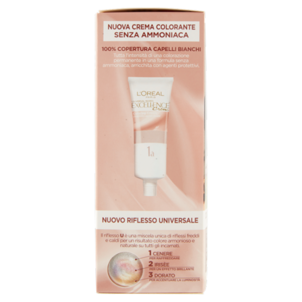 L'Oreal Paris Colorazione permanente senza ammoniaca, Riflesso Universale, Castano Scuro 3U