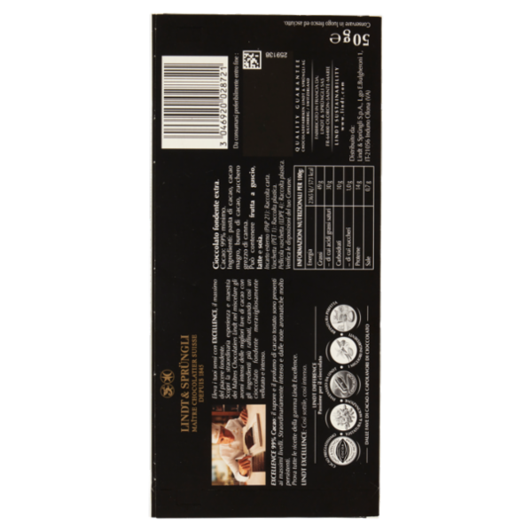 Lindt Excellence Tavoletta Cioccolato Fondente 99% 50 g