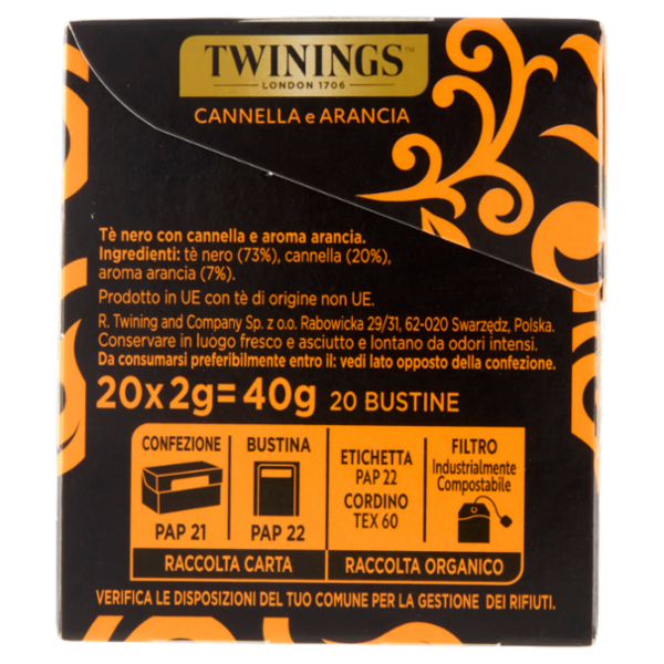 Twinings Orange & Cinnamon Tea 40 g