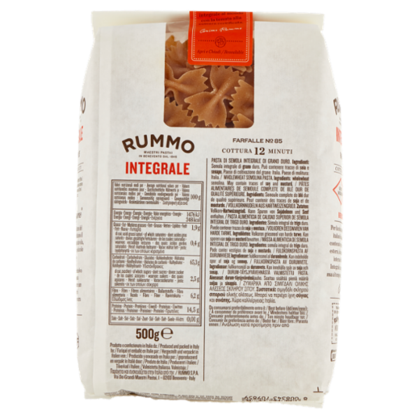 Rummo Integrale Farfalle N° 85 500 g
