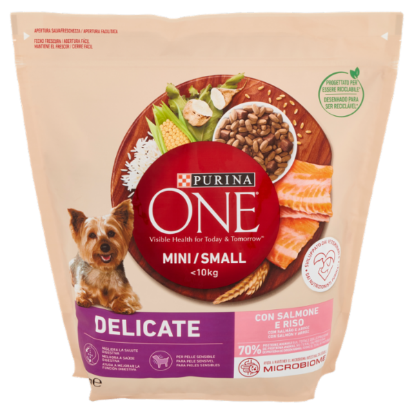 PURINA ONE Mini/Small Delicate con Salmone e Riso 1,5 kg